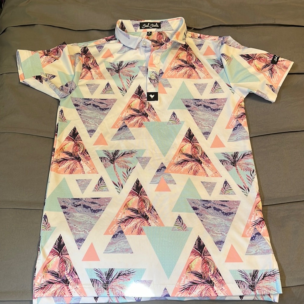 Boys M Bad Birdie Goof Polo